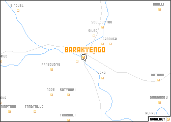 map of Barakyengo