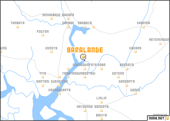 map of Baralandé