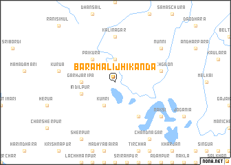 map of Bara Mālijhi Kānda