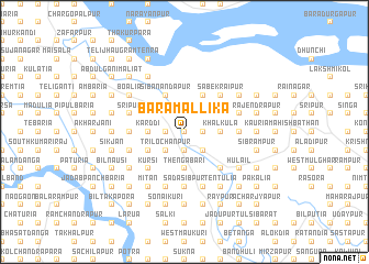 map of Bāra Mallika