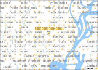 map of Bara Manohardi
