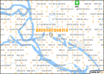 map of Bara Manohāria