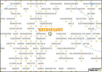 map of Bara Medhār