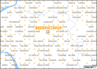 map of Bara Mirzāpur