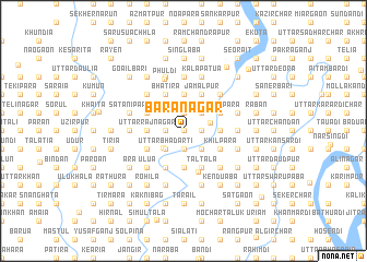 map of Baranagar