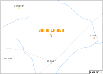 map of Bārān Chīneh