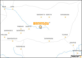 map of Barandou