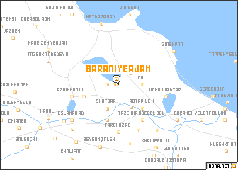 map of Bārānī-ye ‘Ajam