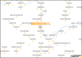 map of Barān Kheyl