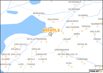 map of Bārānlū