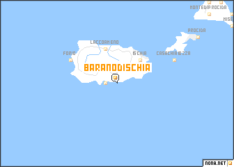 map of Barano dʼIschia