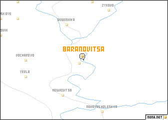 map of Baranovitsa