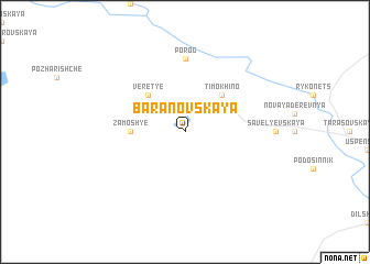 map of Baranovskaya