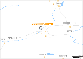 map of Baranovskaya