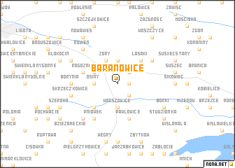 map of Baranowice