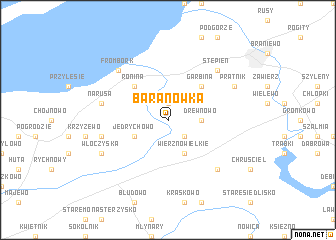 map of Baranówka