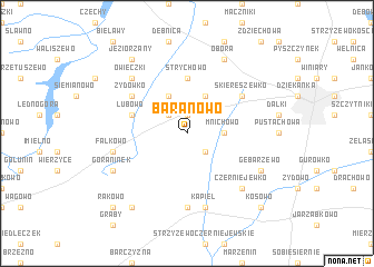 map of Baranowo