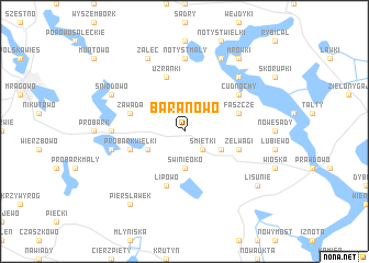 map of Baranowo