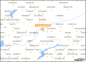 map of Baranowo