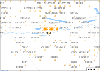 map of Baranów