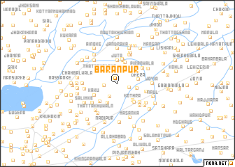 map of Barānpur