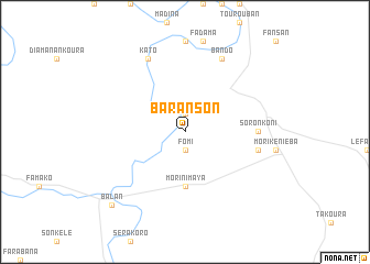 map of Baranson