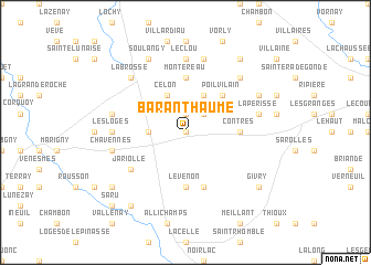 map of Baranthaume