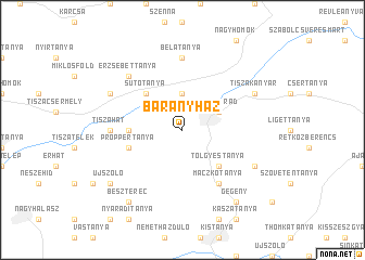 map of Bárányház