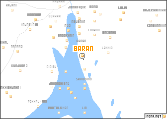 map of Bārān