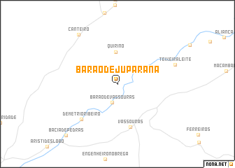 map of Barão de Juparanã