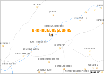 map of Barão de Vassouras