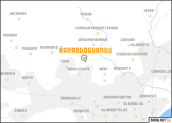 map of Barão do Guandu