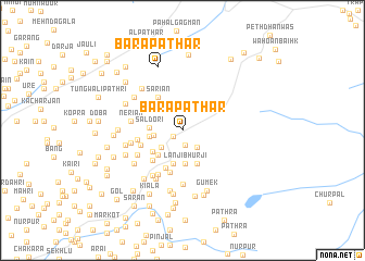 map of Barāpathar