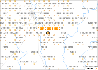 map of Barapāthār