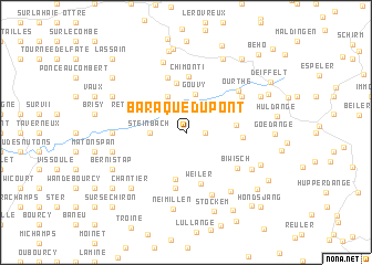 map of Baraque Dupont