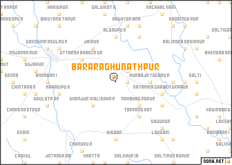 map of Bara Raghunāthpur