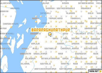 map of Bara Raghunāthpur