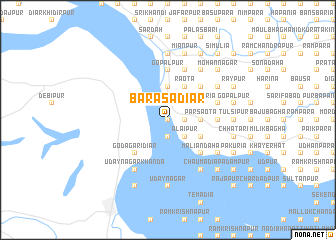 map of Bārasadiār