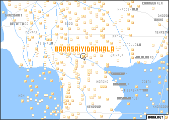 map of Bāra Saiyidānwāla