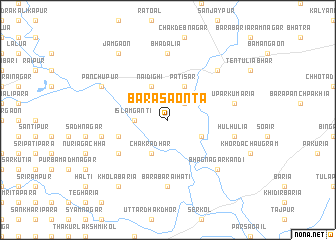 map of Bara Sāonta