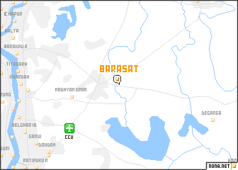 map of Bārāsat