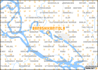 map of Bara Shikāritola