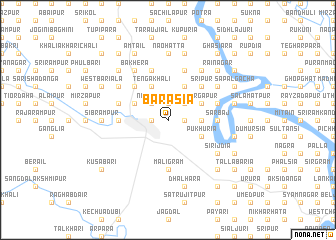 map of Bārāsia