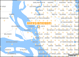 map of Bara Sibrāmbāri