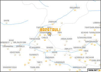 map of Baratʼauli