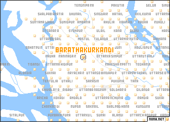 map of Bara Thākurkāndi