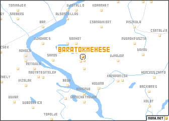 map of Barátokméhese
