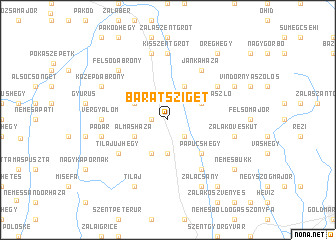 map of Barátsziget