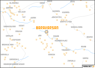 map of Barāvarsān