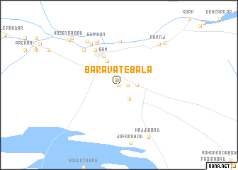 map of Baravāt-e Bālā